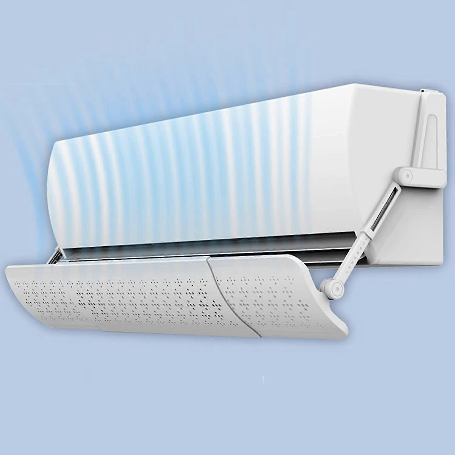 Retractable Air Conditioner Deflector, Length & Angle Adjustable Anti Direct Blowing Windshield Baffles