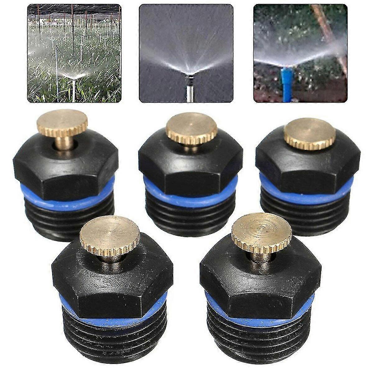 5pcs 12 Polegadas Ajustável Jardim Sprinkler Cabeça De Neblina Spray Bocazzle Micro Flow Dripper
