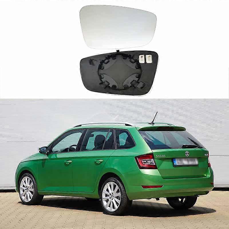 Applicable To 04-17 Skoda Fabia I Ii Rear-View Lens Heating Rearview Mirror Reflector Replacement