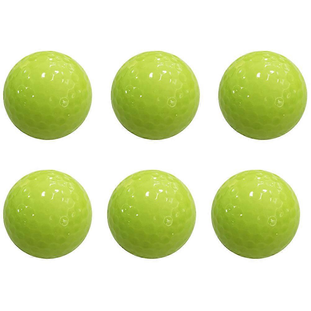 6pcs Fluorescent Ball Automatic Light-absorbing Ball Durable Night Golfs Ball
