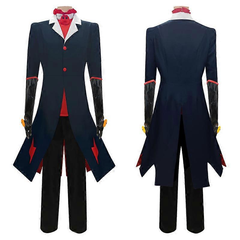 Helluva Boss Hazbin Hotel Blitzo Blue Outfit Party Carnival Halloween Cosplay Costume