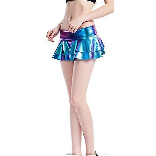 Naisten tekonahkainen minihame vyötäröhame nahkahame