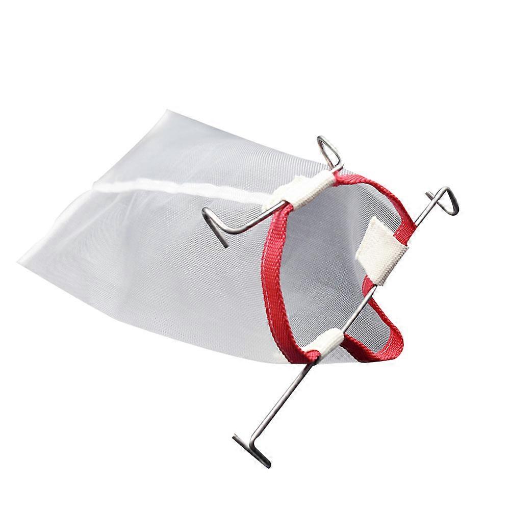1Pc Kitchen Tool Honey Milk Wine Filter Mesh Bag Strainer Pouch (White)