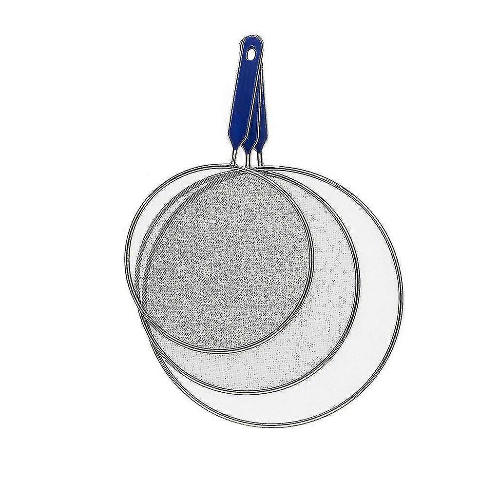 Large Fine Mesh Sieve Compatible With  Baking And Cooking Strainer Sugarflour 3pcs -r
