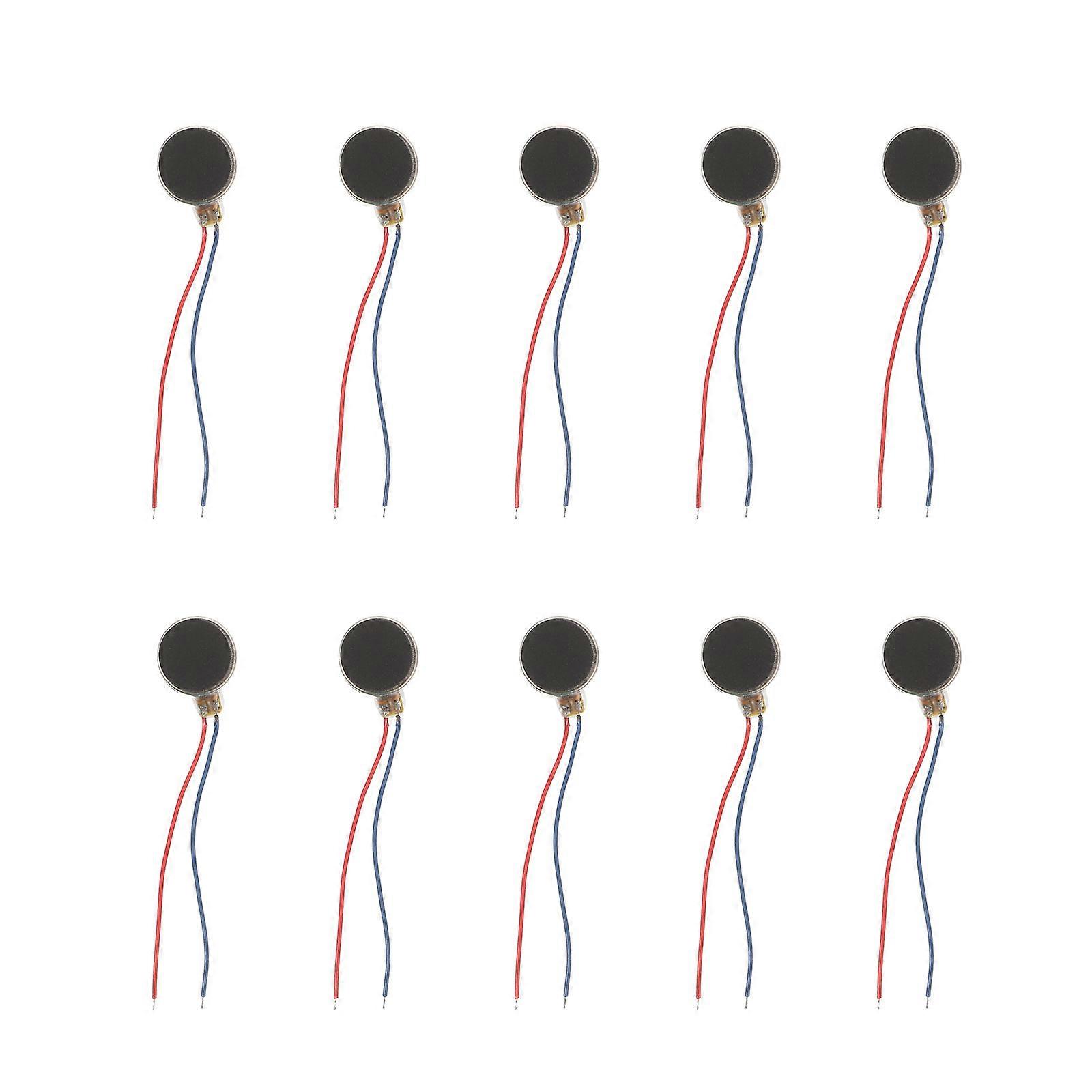10 Pcs 1 Sac Mini Moteurs De Vibration Créatif Micro Moteurs De Vibration (Noir)