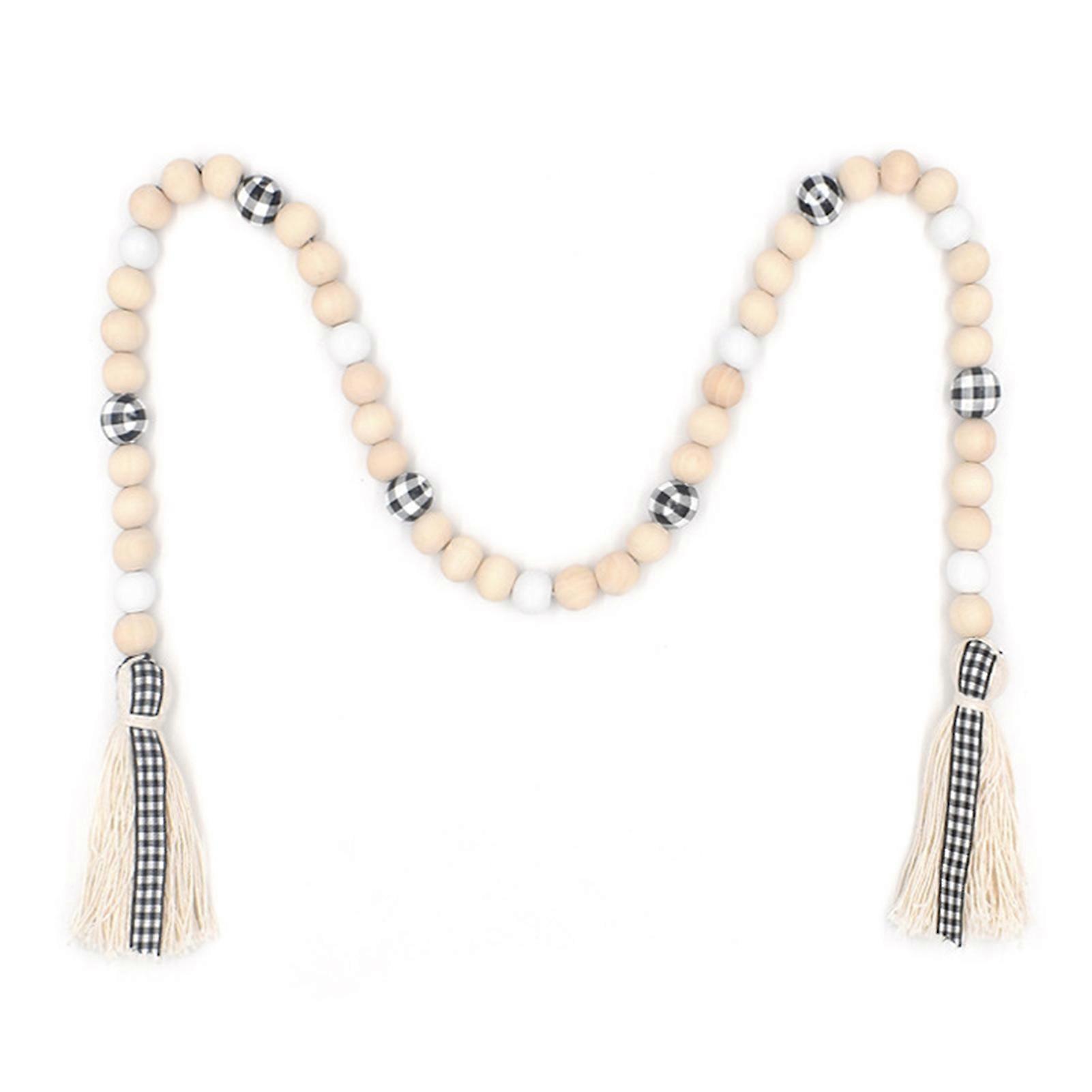 Holzperlen Schnur Langlebige Dekorative Tragbare Modisch Vintage Rustikale Gebetsperlen für das Wohnzimmer