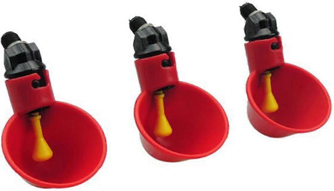 Set of 3 Automatic Drinkers for Chickens Quails Ducks