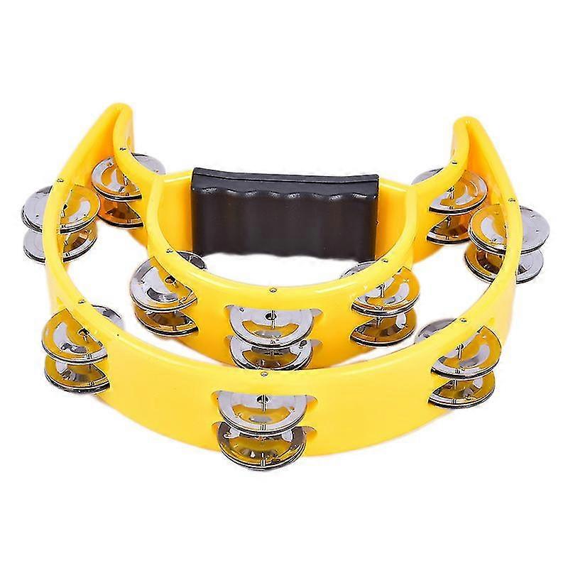 Tamborine Drum Durable Percussion Instruments Musical Instrument Compact Double