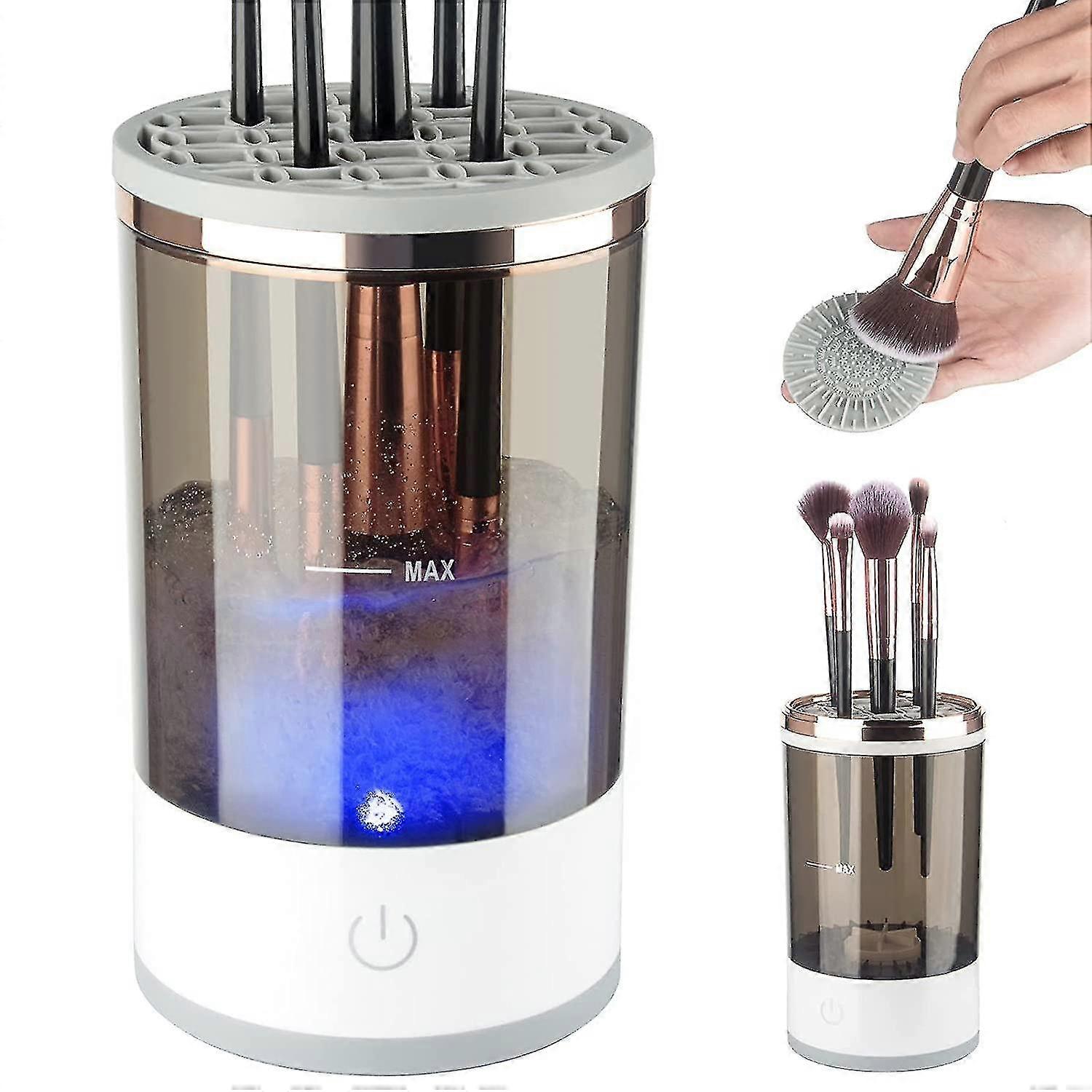 elektrický čistič štětce, čistič štětců na make-up, automatický kosmetický kartáč čistič make-upu kartáčové nástroje, dárek pro dívku