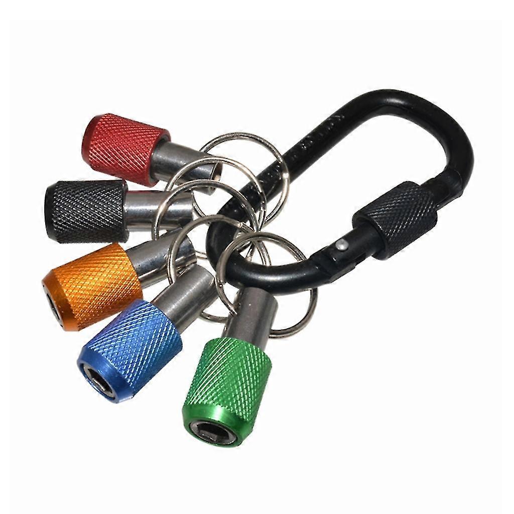 Drill Bit Extension Bar Quick Change Keychain Holder 1/4 Drill Screw Adapter