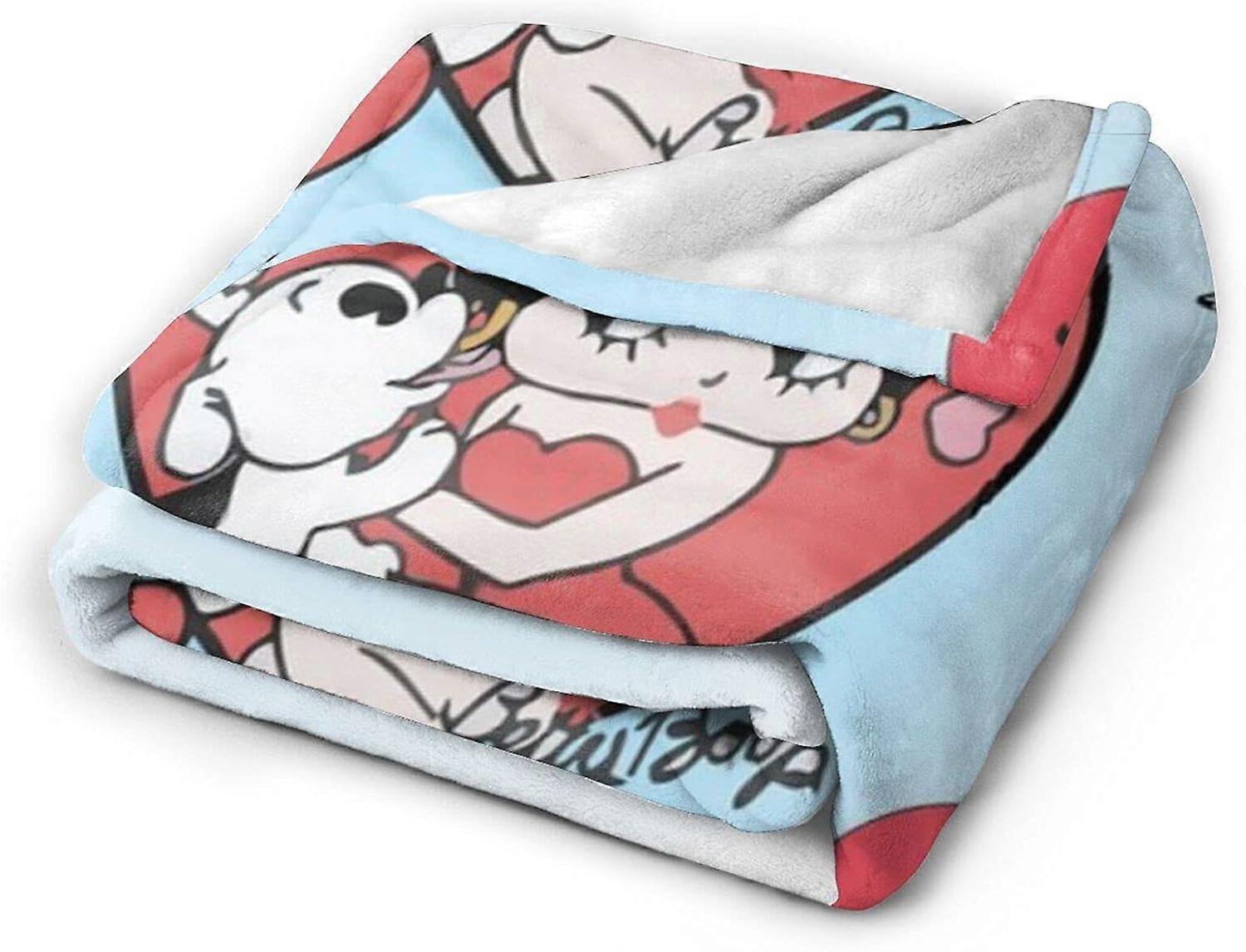 بطانيات بيتي بوب الفانيلا ستوكات سوبر لينة رقيق بطانية دافئة للأسرة أريكة ديكور المنزل -W271-R1786