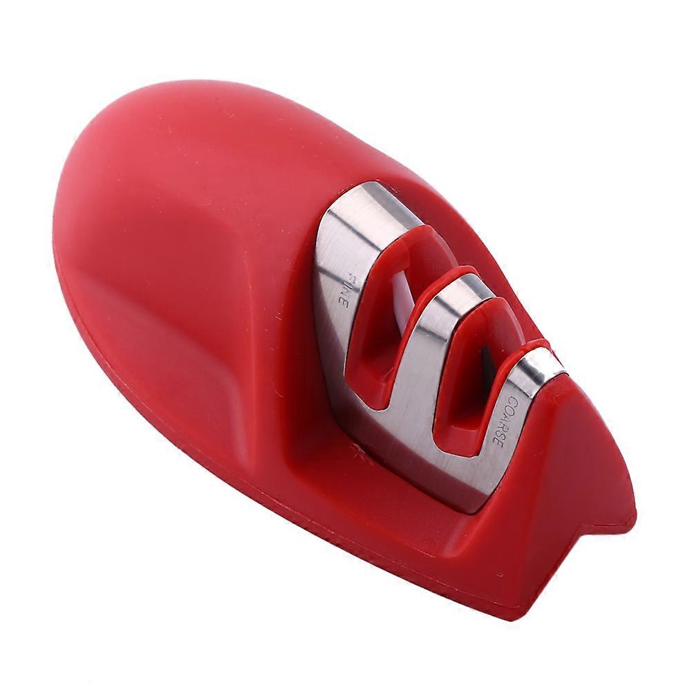 Professional Knife Sharpener 2 Stage System Practical Kitchen Tool(Black)