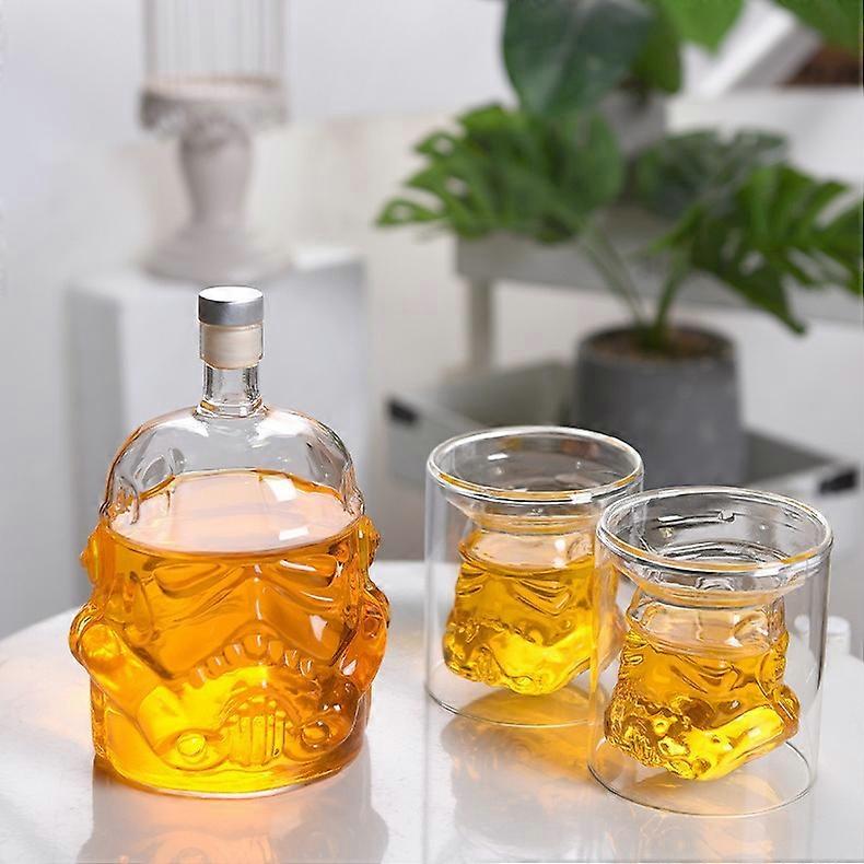 Elegant Glass Wine Set, High Borosilicate for Scotch, Whiskey, and Spirits