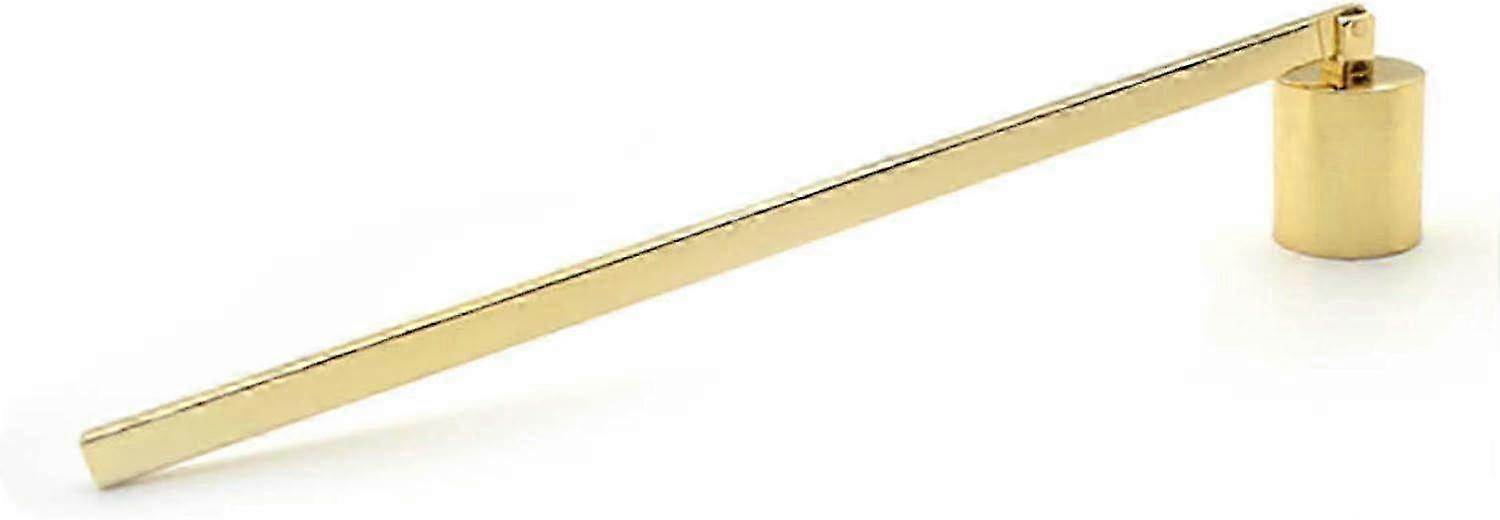 Gold Candle Snuffer Accessory for Safe Extinguishing of Candle Wicks