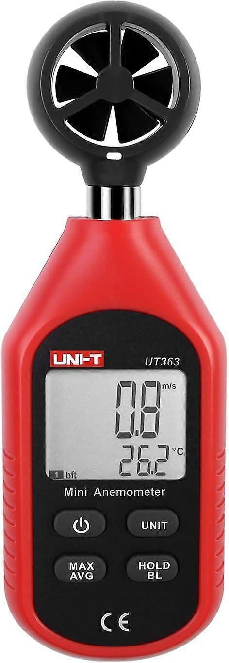 UT363 Mini Digital Anemometer High Precision Wind Measuring Device Handheld Impeller Wind Speed Sensor Anemometer Ternel