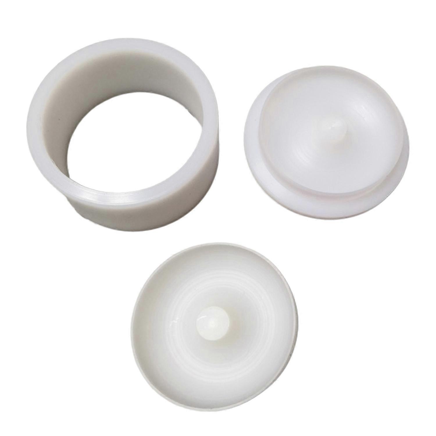 Doughnut Shaped Bath Soap Mold 3D Bath Salt Ball Mold Non-Stick 6.35CM/5.8CM Diameter Shampoo Press
