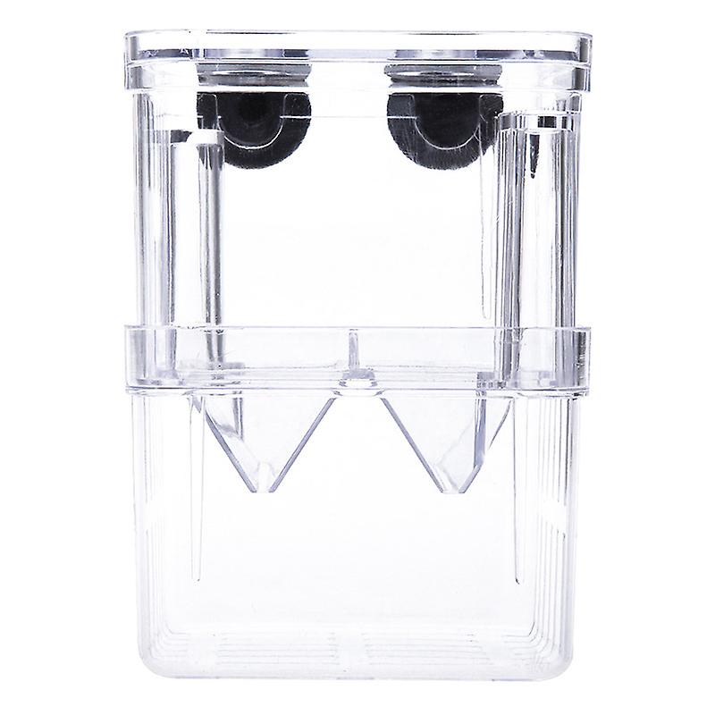 Acrylic Fish Breeder Box  Isolation Hatchery With Suction Cups, For Betta,  Guppy & Baby Fish (3 Sizes) Fish Tank Divider