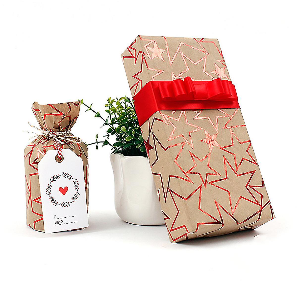 Presentförpackning, julklappspapper,8 stycken 50*70cm