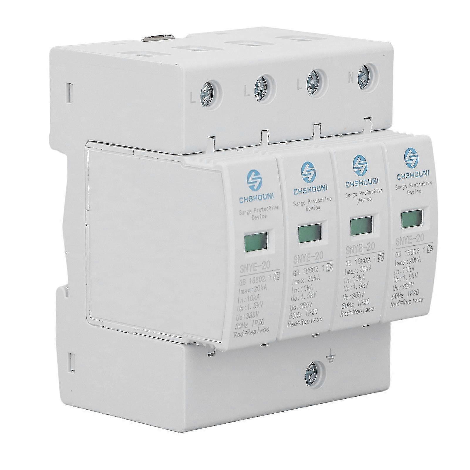 Surge Protector 20KA Surge Protective Device Quick Response Strong Carrying Capacity House Voltage Protector 4P 385V