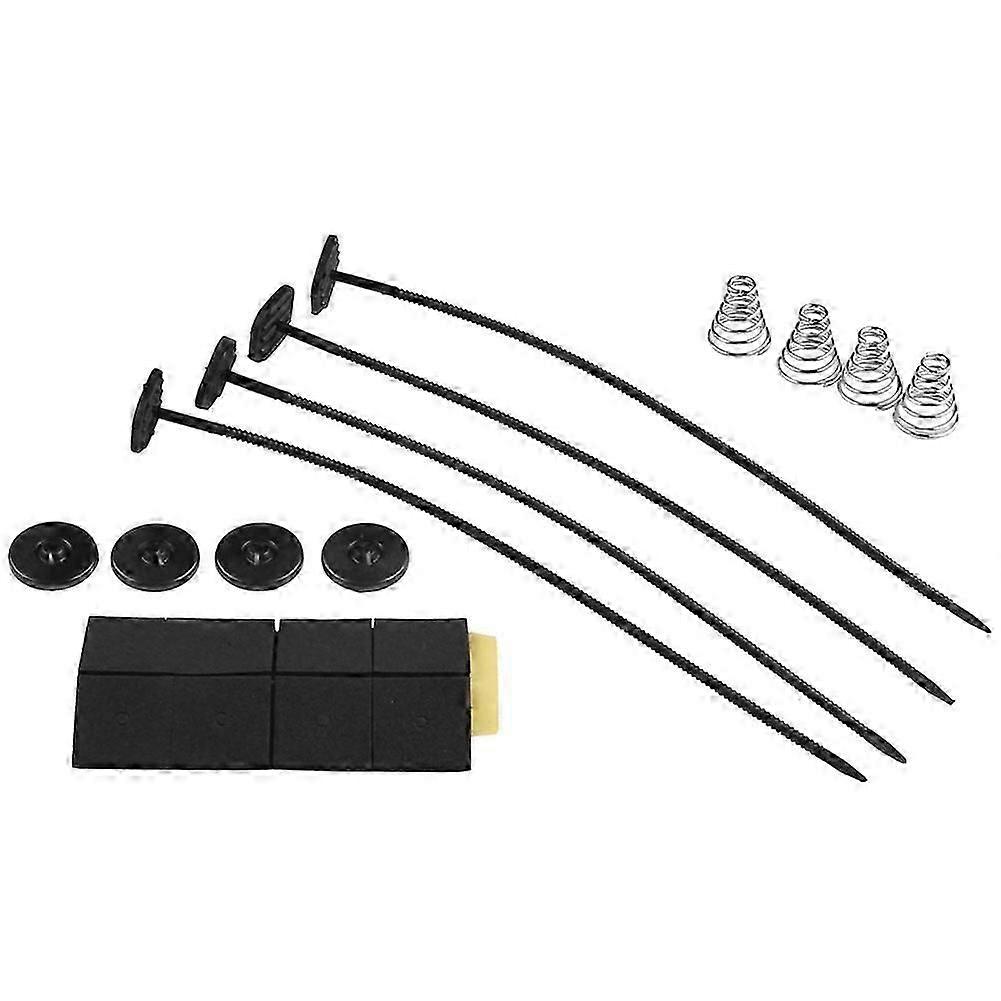 Kit de montagem de ventilador LBQ com 4 abraçadeiras de cabo, kit de montagem de ventilador universal com 4 molas e 8 almofadas de proteção de espuma para ventilador de resfriamento elétrico e transmissão de resfriamento