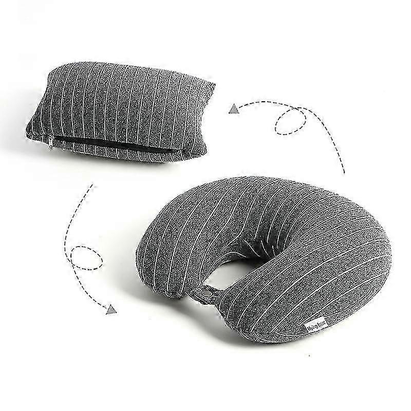 Oreiller de voyage en forme de U, oreiller de cou à double usage