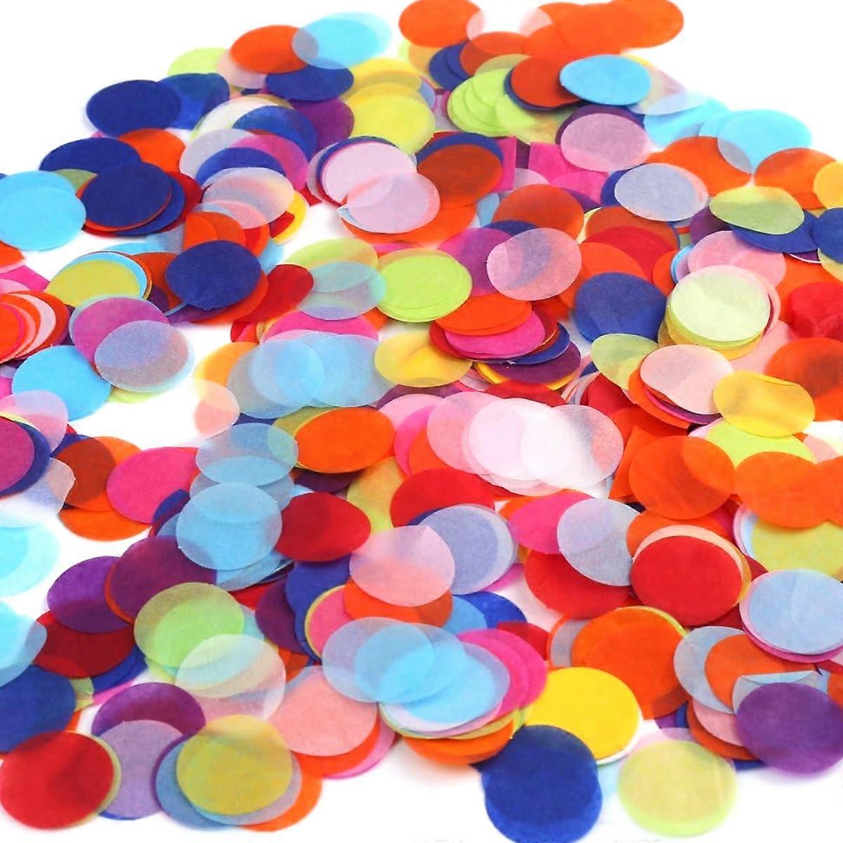 Confetti, Multicolored Round Paper