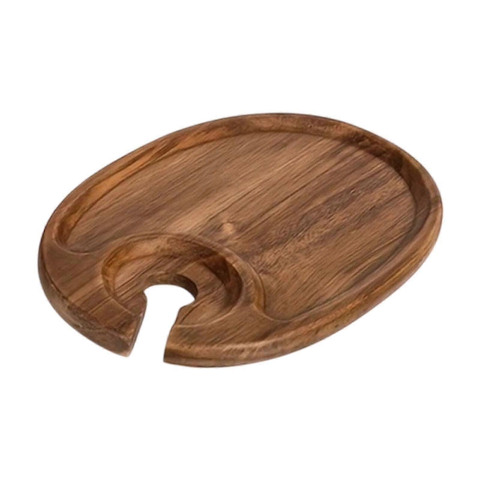 Wooden Lightweight Appetizer Serving Platter for Restaurant Home Kitchen Bar