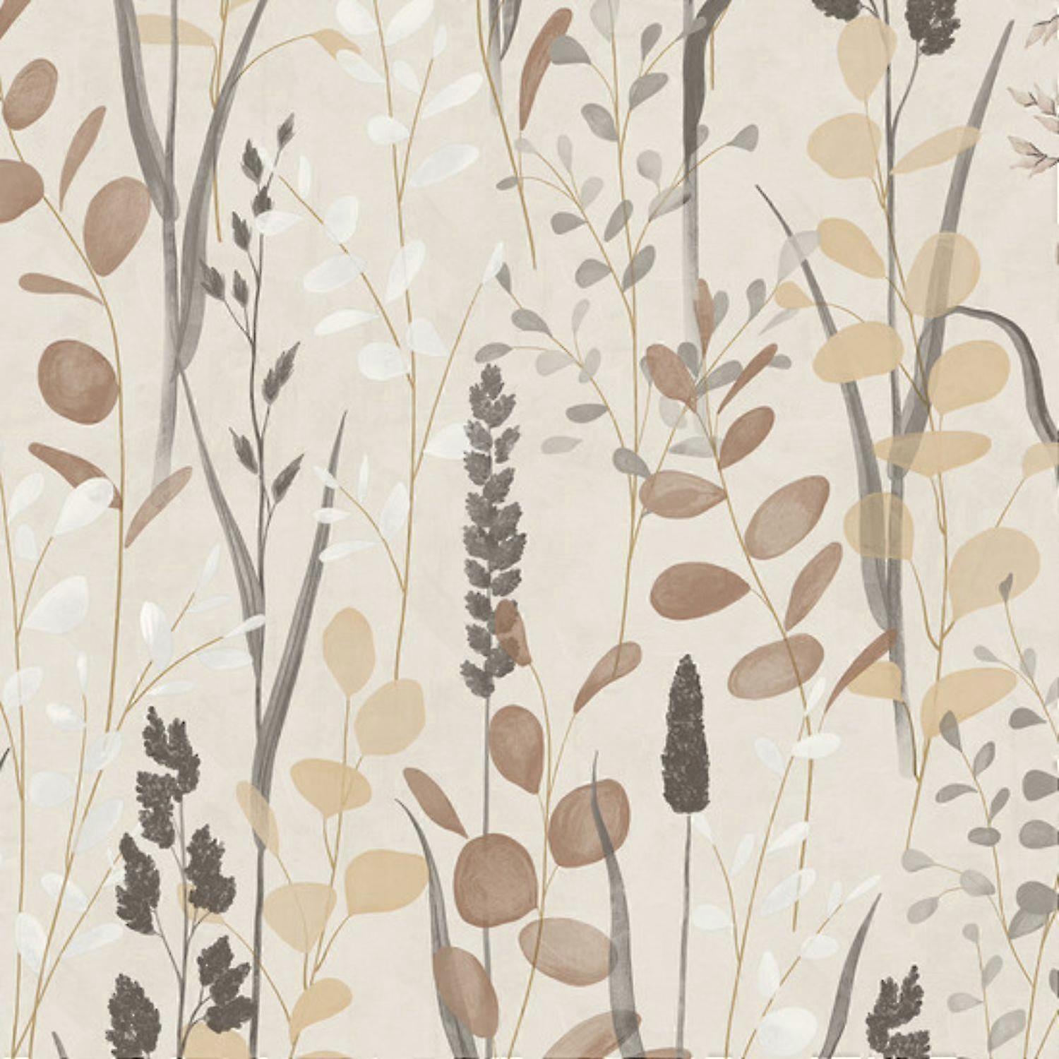 Grandeco Wildflowers Botanical Neutral Wallpaper