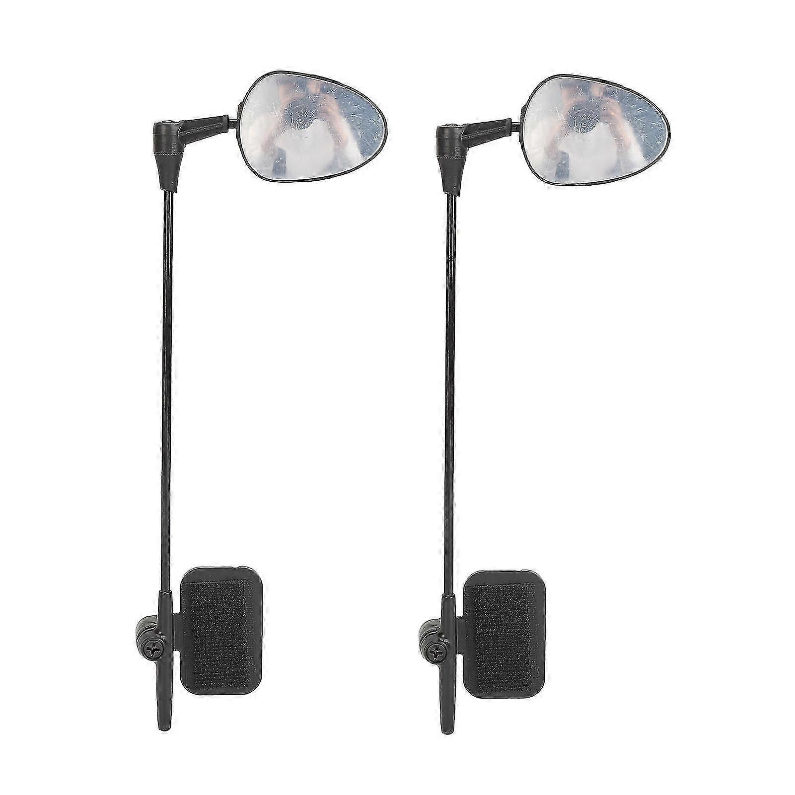 360 Adjustable Wide-Angle Rearview Mirrors for Bicycle Helmets - 1 Pair Riding Accessory