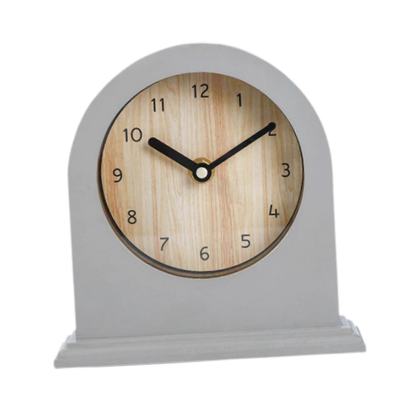 Desk Clock Minimalist Home Decor Silent Table Clock for Study Bedroom Office
