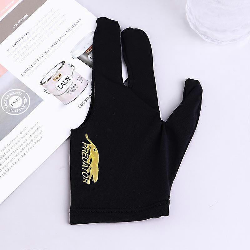 Three Fingers Full-Finger Snooker Pool Cue Billiard Glove For Left Hand Lycra