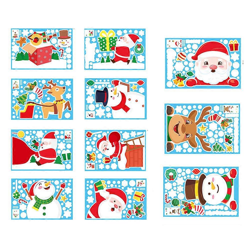 Christmas Decorations, Window Stickers, Snowflake, Removable Clings