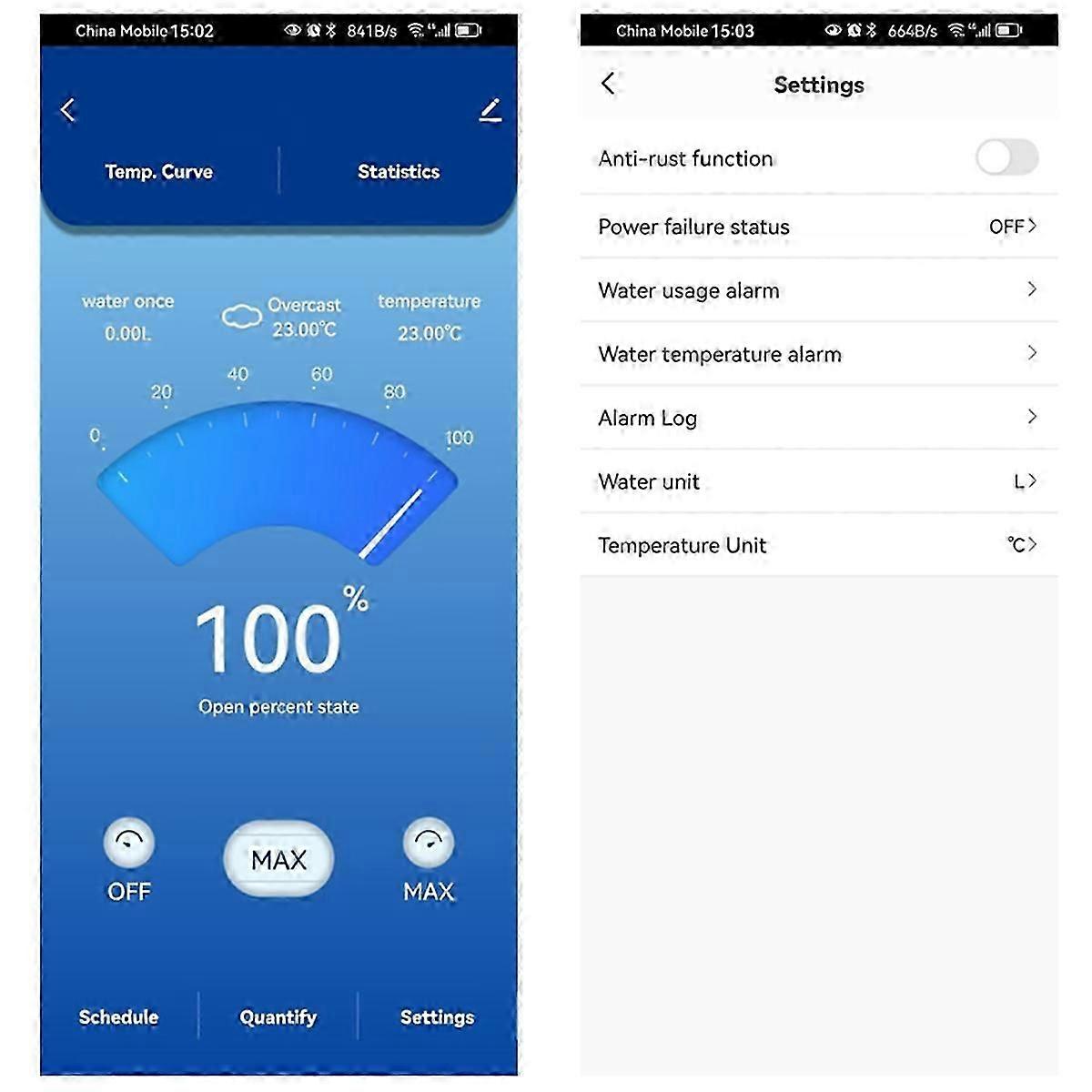 Tuya Smart WiFi Valvola Acqua Contatore Acqua Portata Acqua Temperatura Acqua Display Controller Smart APP Controllo EU PLUG