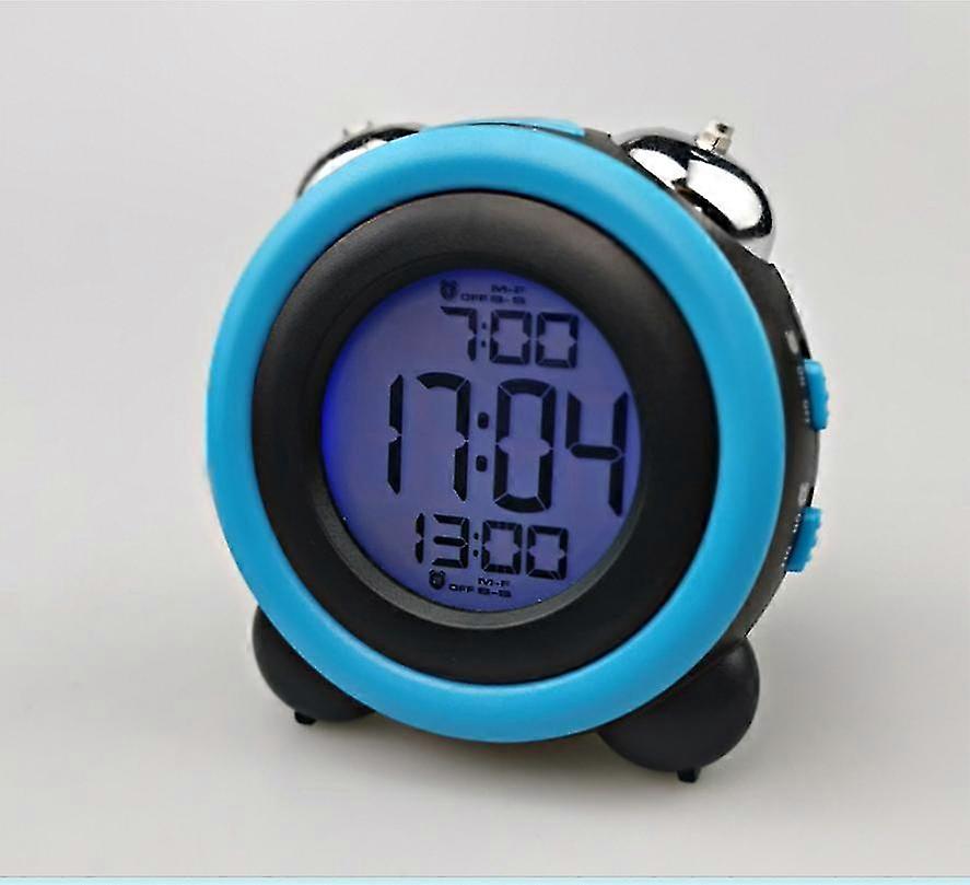 Loud Alarm Clock For Heavy Sleepers With Optional Alarm Dual Alarm Setting Snooze Function(full Body Blue) Walkbee Walkbee 3595 B
