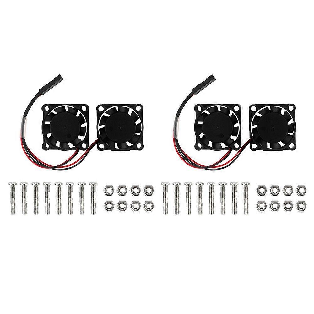 For Raspberry Pi 4 Fan 4B 3B+ 5V Dual Radiator Fan Cooler Radiator