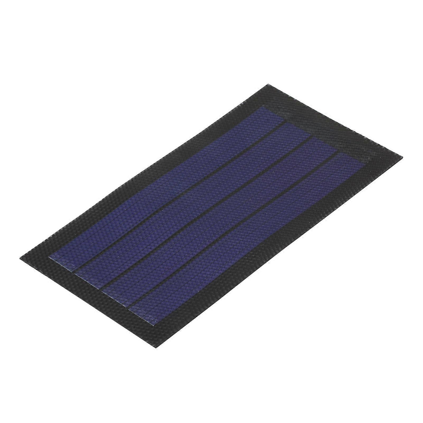 1W 6V Flexible Solar Panel Small Thin Amorphous Silicon Solar Cell DIY Waterproof Camping Portable Power Solar Panel Compatible for Light Fan Garden
