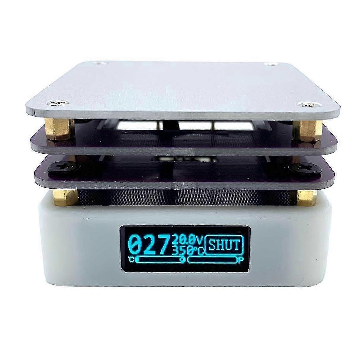 65W Mini Hot Plate Digital Soldering Preheating Rework Station PCB SMD Board Soldering Plate Heatin