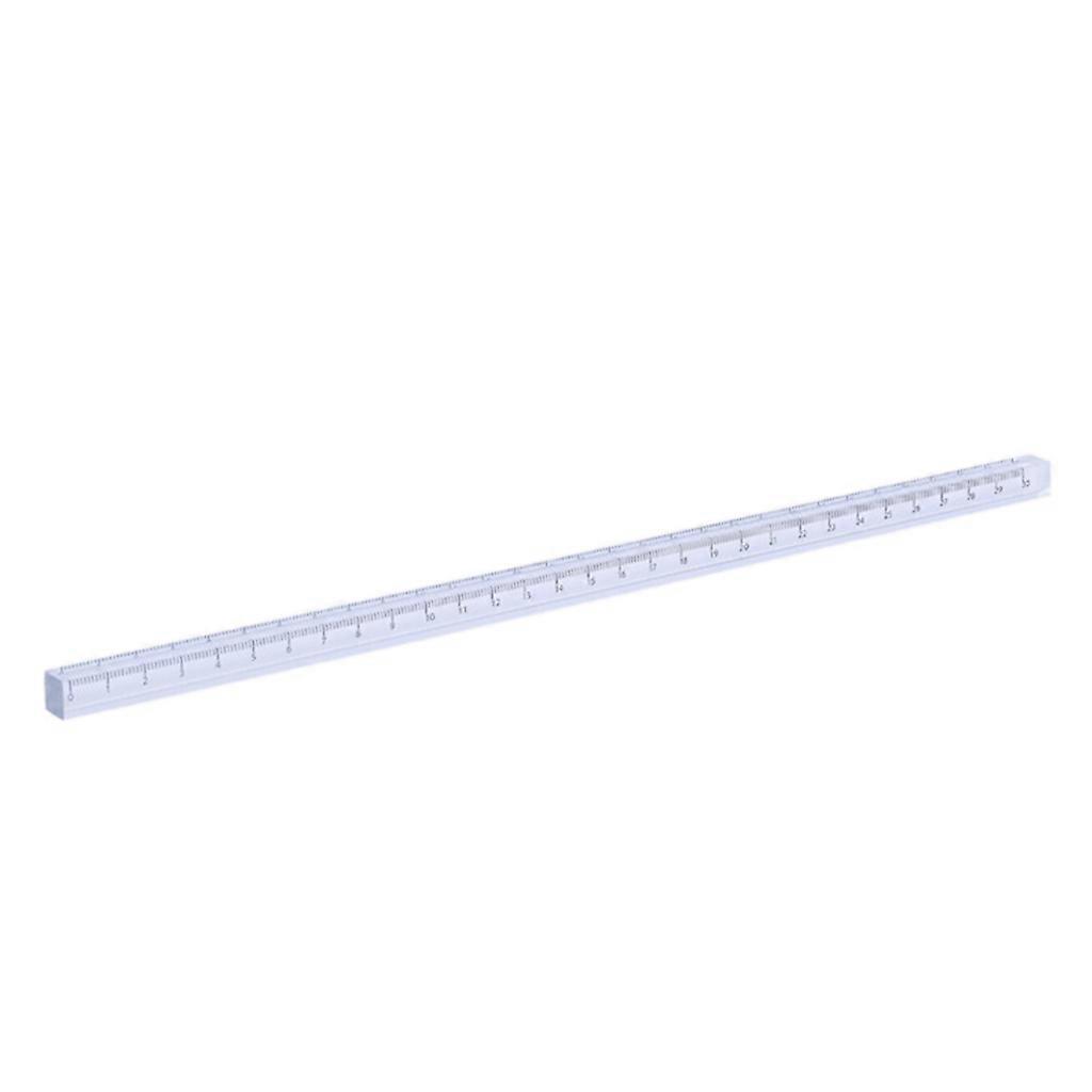 Şeffaf Akrilik Düz Cetvel Öğrenciler için 0-30 cm Plastik Cetvel Mühendisler için Matematik Çizim Aracı Matematik Geometri