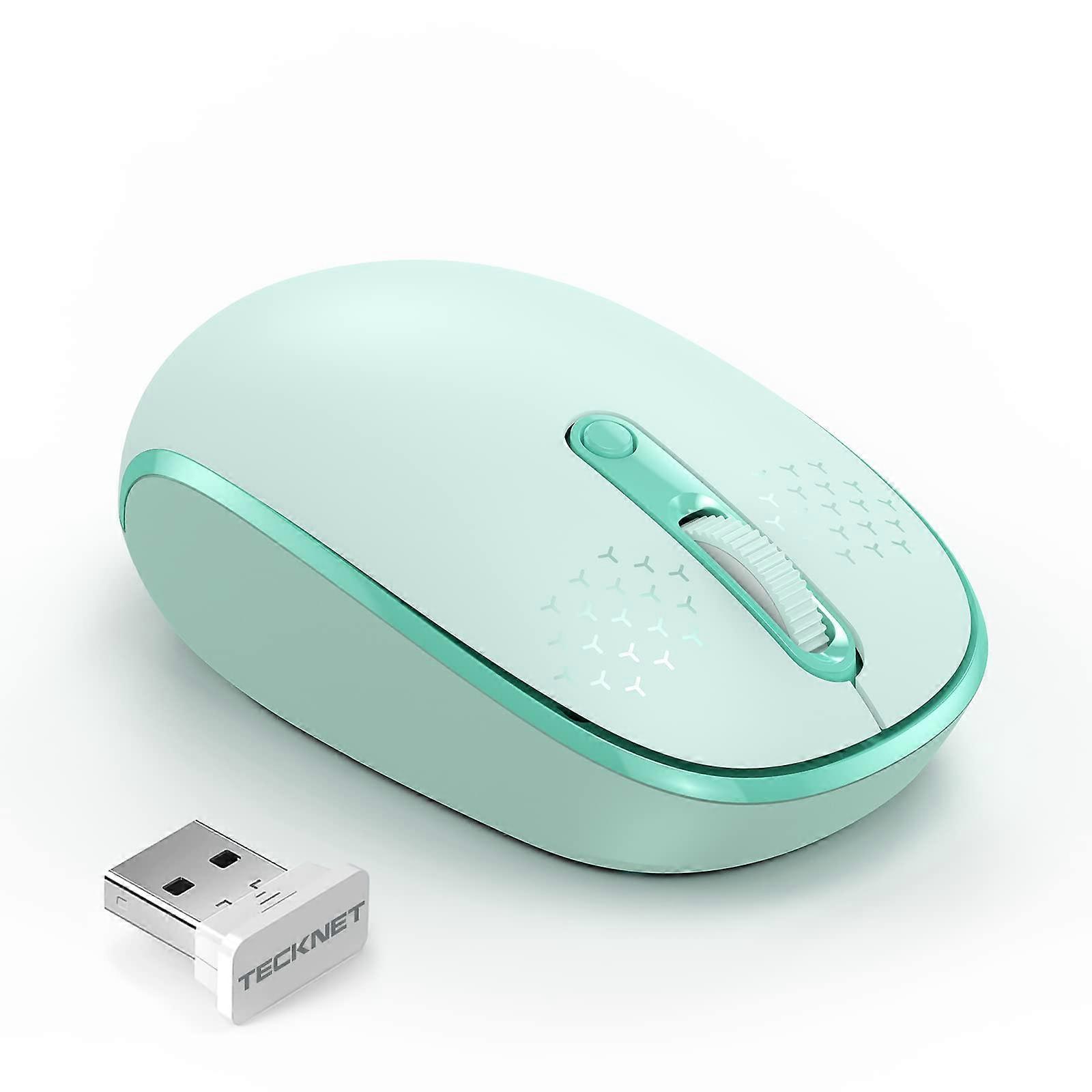 Quiet Wireless Mouse for Laptop and PC, Ergonomic Design, 2.4GHz Bluetooth Connectivity, Compatible with Windows and Mac
