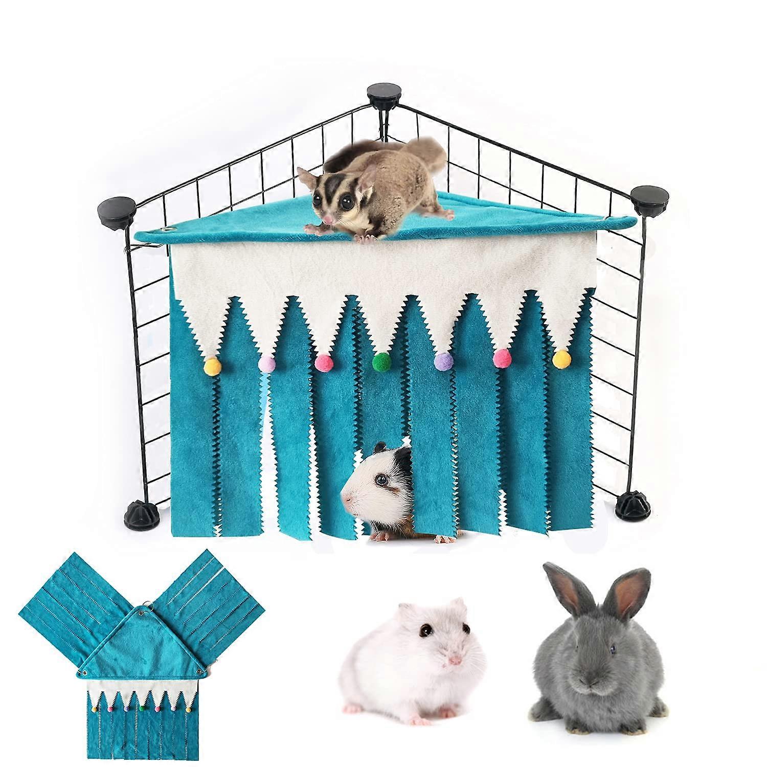Small Pet Hide Guinea Pig Column Shelter, Candy Plum Color, Ferret Cube Habitat, Durable and Cozy Design