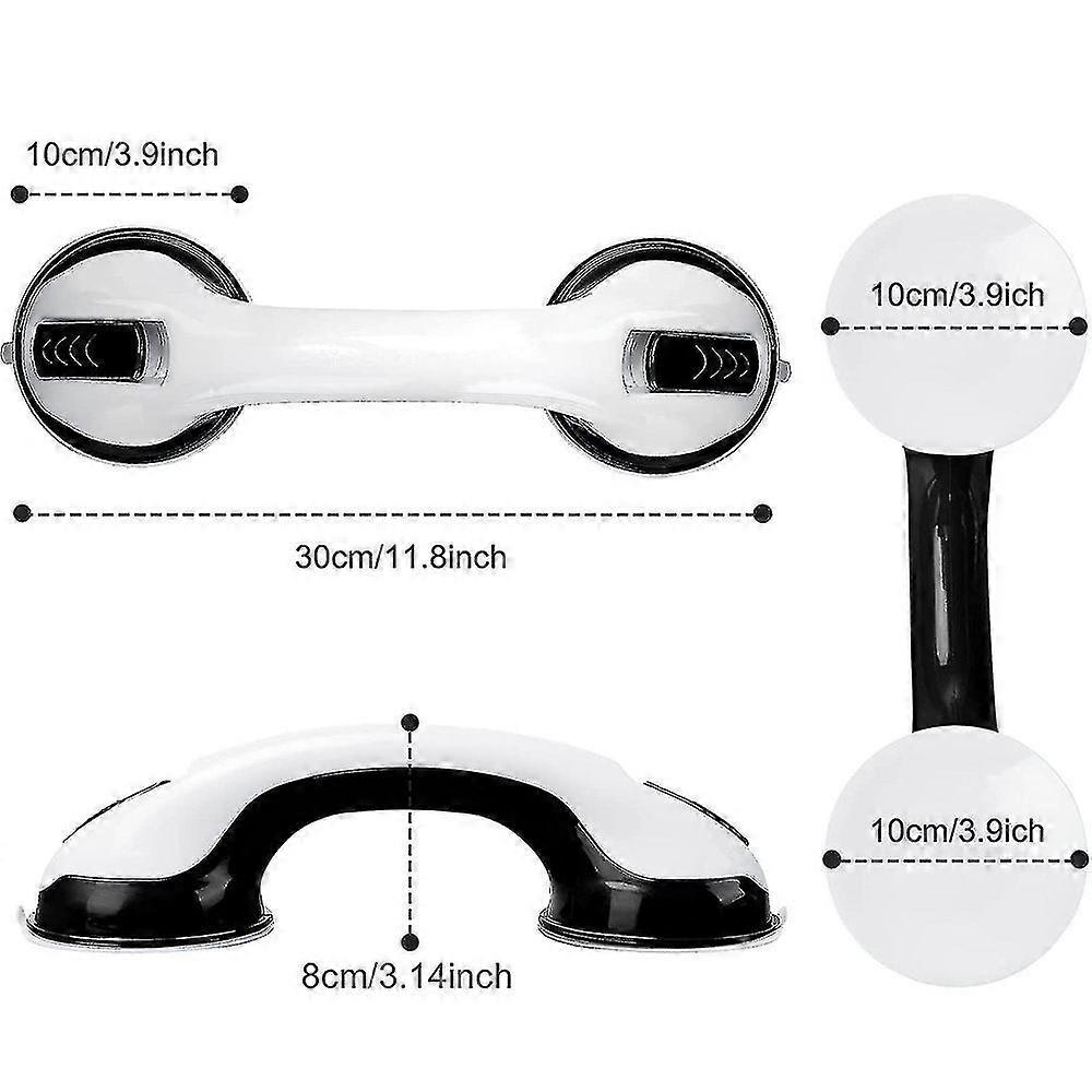 HJYang 2 حزمة الحمام انتزاع قضبان مقبض دش مع كوب شفط قوي UCE