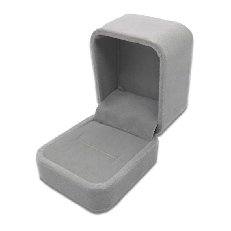 Exquisite Jewelry Packaging Gift Box, Specification:7x7cm (Flannel Grey)