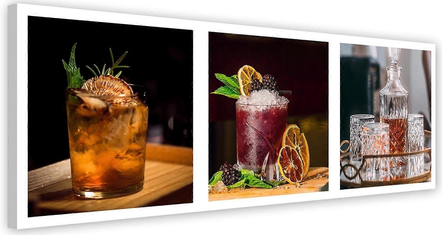 Lienzo, Bebidas y whisky - set - 120x40