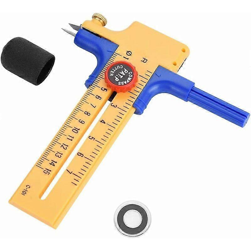 Adjustable Circle Cutting Knife Compass-Cutter for Paper/Film/Leather/Craft Compass Circle Cutter Guazhuni