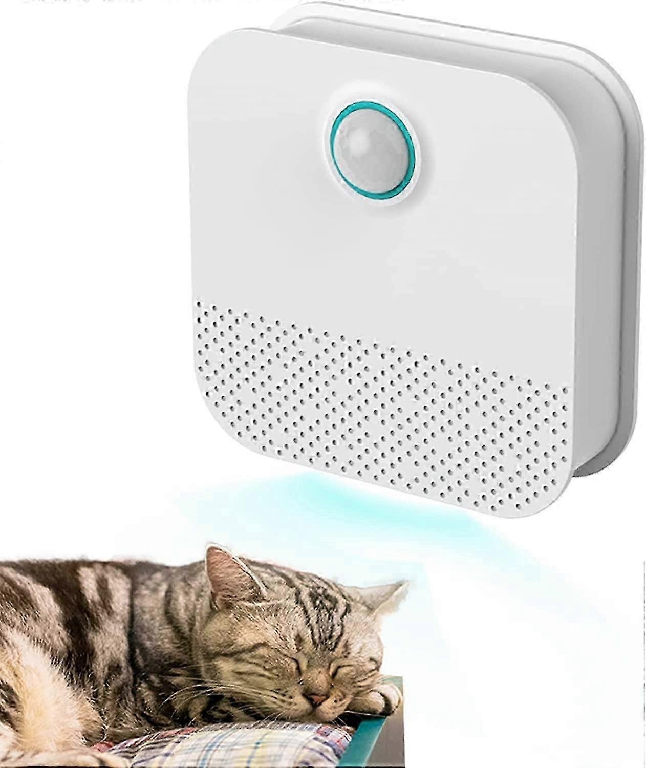 Smart Air Purifier for Pets and Cats USB Charging Smart Cat Litter Deodorizer Dog Deodorizer Mini Air Purifier, Easy to Install