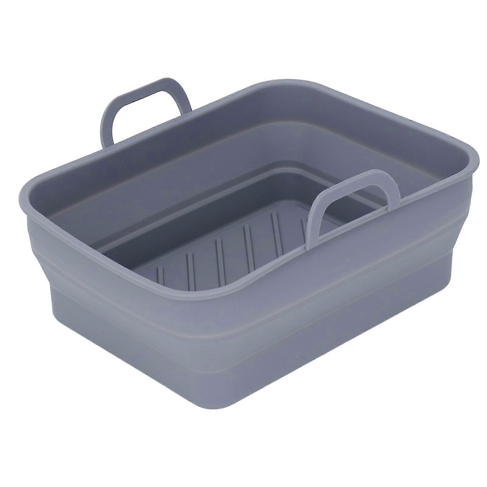 Silicone Air Cooker Pot Rectangular Fryer Liner Tray Replacement for Kitchen Cooking Accessories