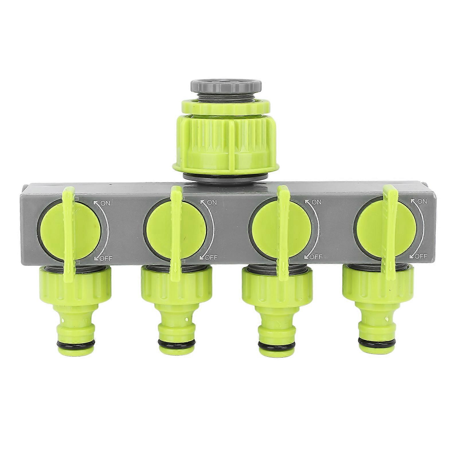 Hose Connector Splitter 1 in 4 Out ABS Garden Hose Pipe Splitter for Yard and Park