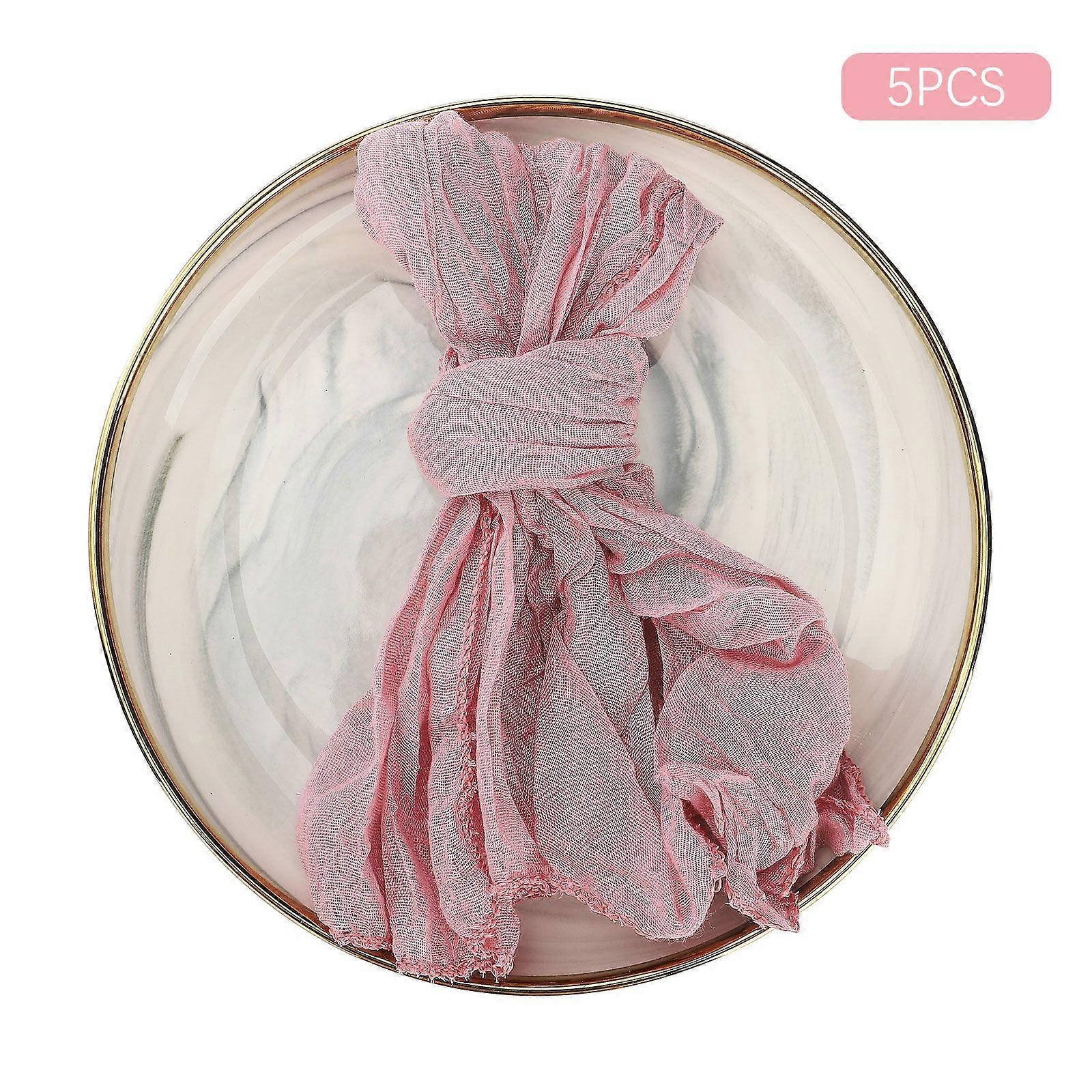 2023 New Upgrade Gauze Cheesecloth Napkins Wrinkled Dinner Napkins Soft Table Napkins 40% off