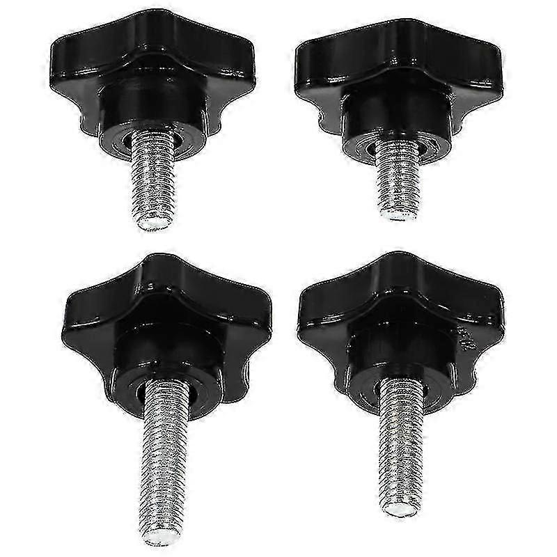 LM 5X3.8x0.8cm مسامير سوداء 20 قطعة مسامير آلة ضغط لوحات عملية براغي رأس نجمة (أسود) UWZ