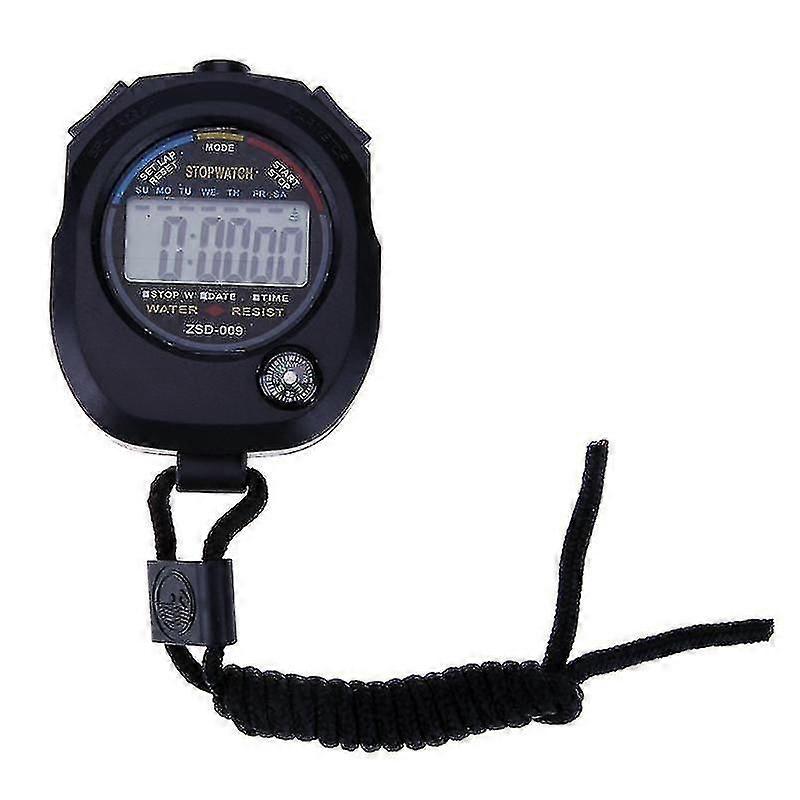 Electronic Sports Stopwatch Timer For Coaches And Judges Double Row Lane Memory Running Watch
